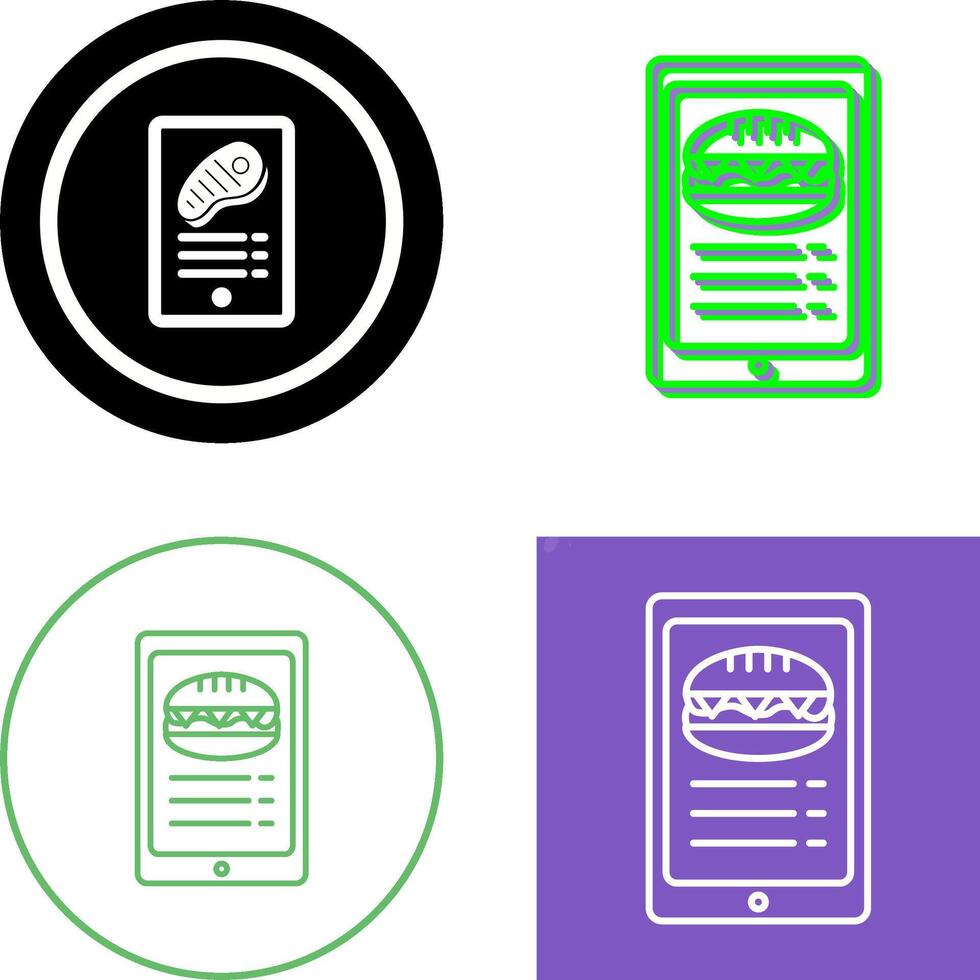 Online order Icon Design vector