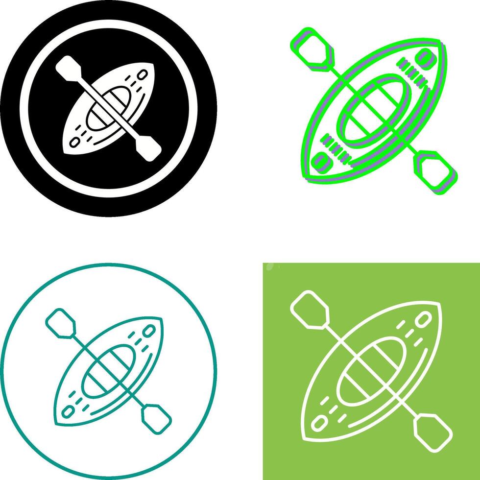 Kayak Icon Design vector