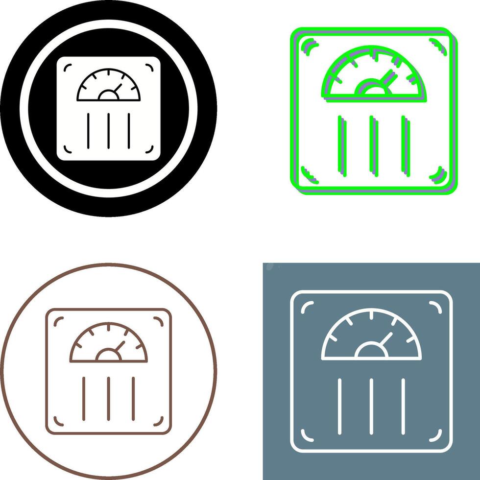 Weight Scale Icon Design vector