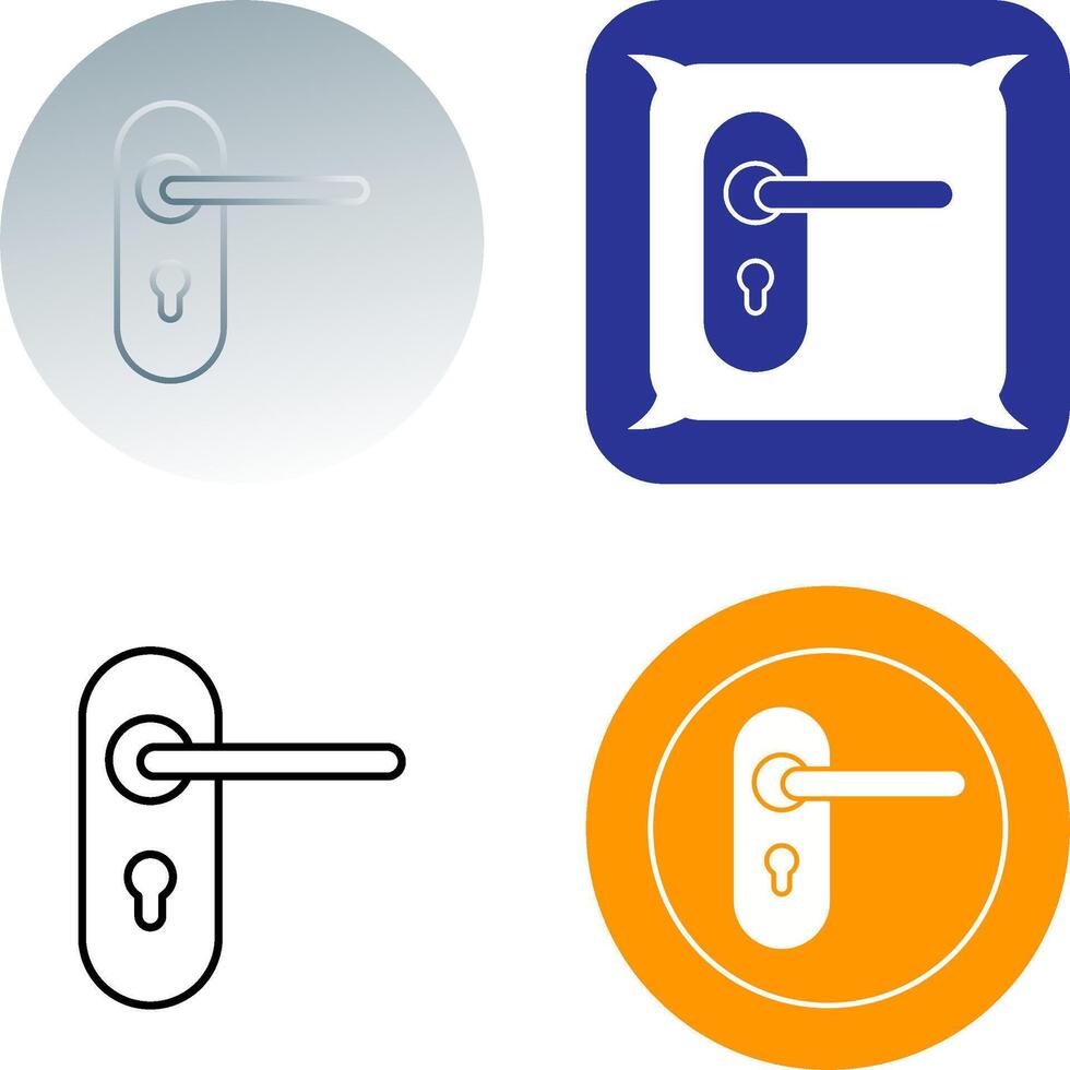 Door Lock Icon Design vector