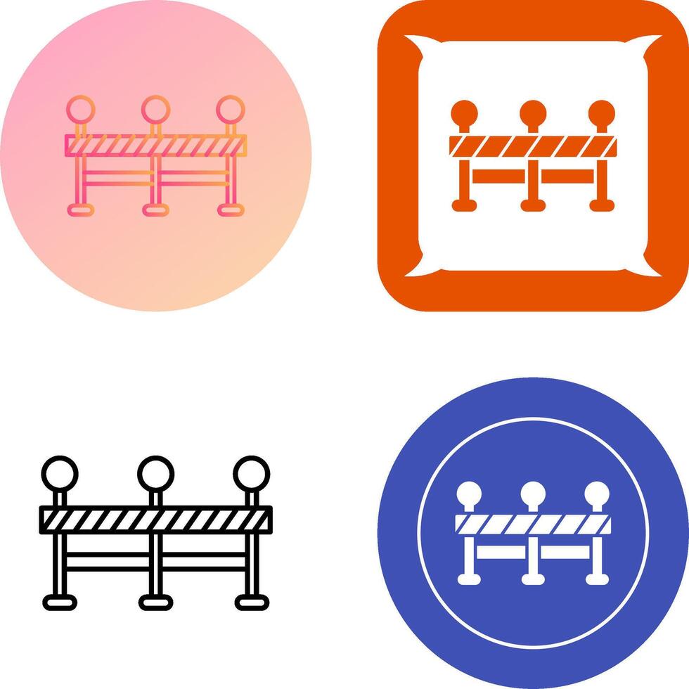 Roadblock Icon Design vector