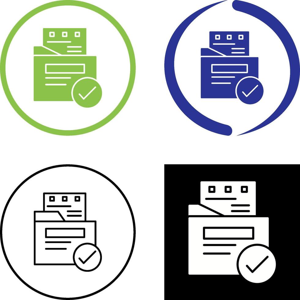 File Protection Icon Design vector