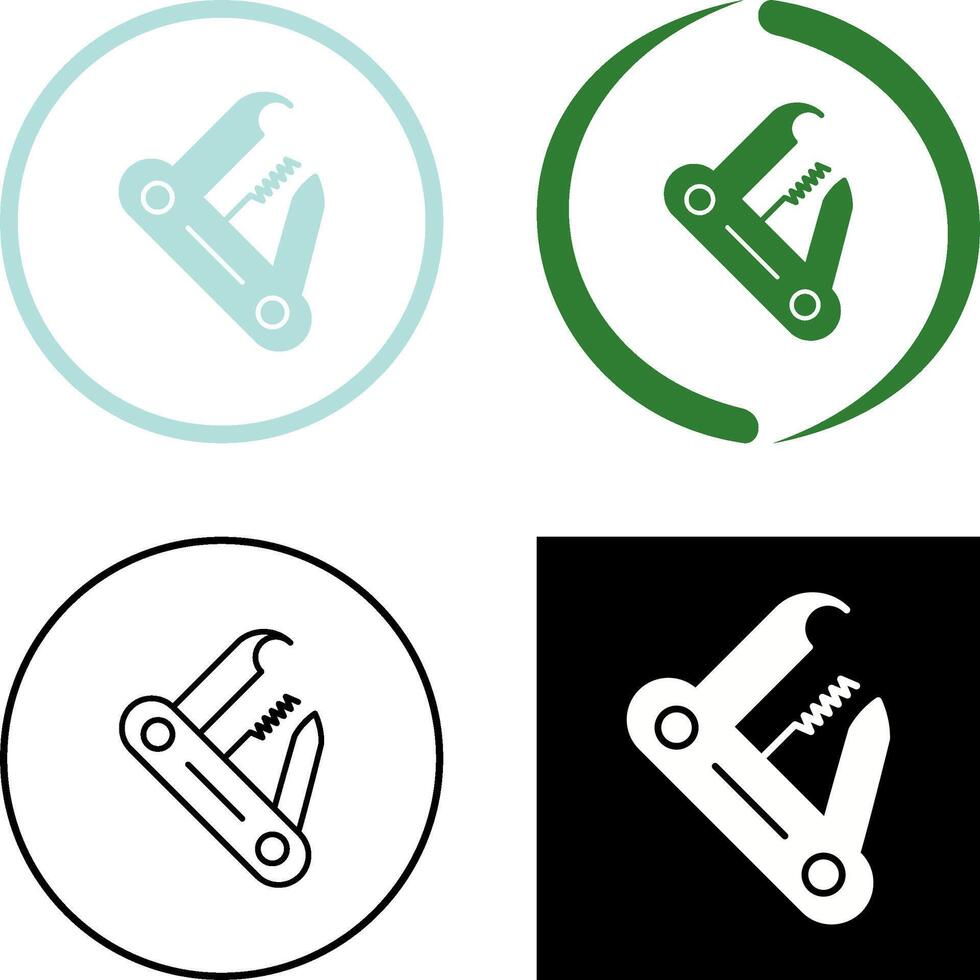 Swiss Army Knife Icon Design vector