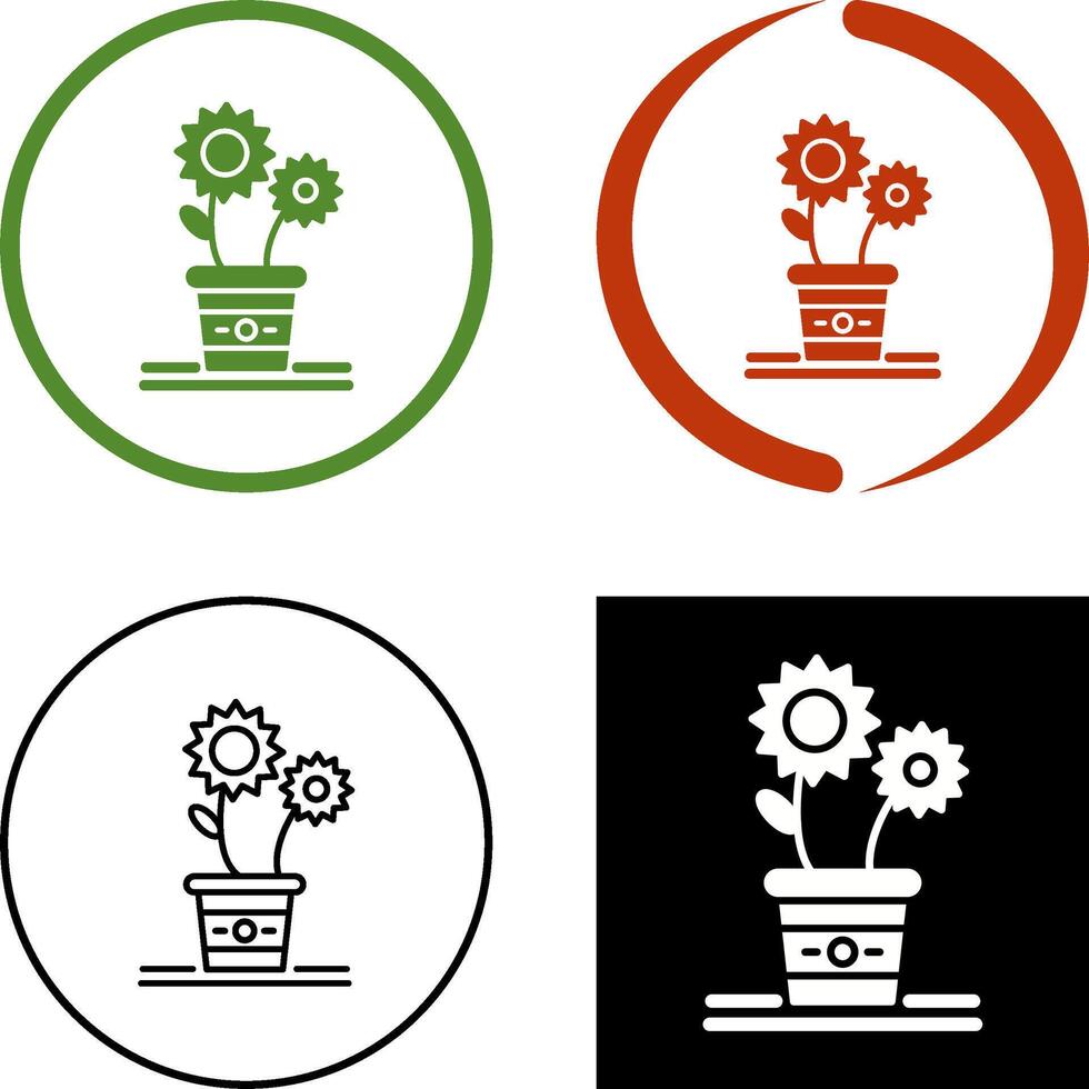 Flowers Icon Design vector