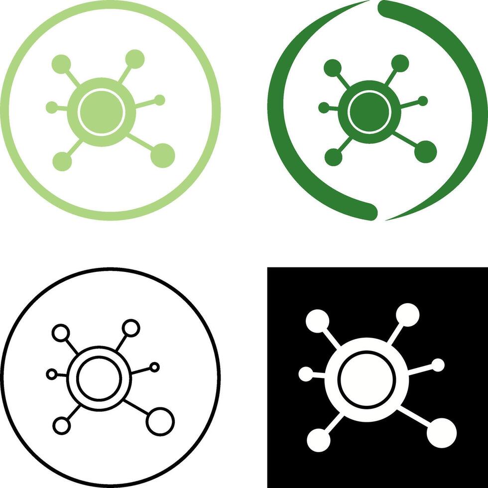 Molecule Icon Design vector