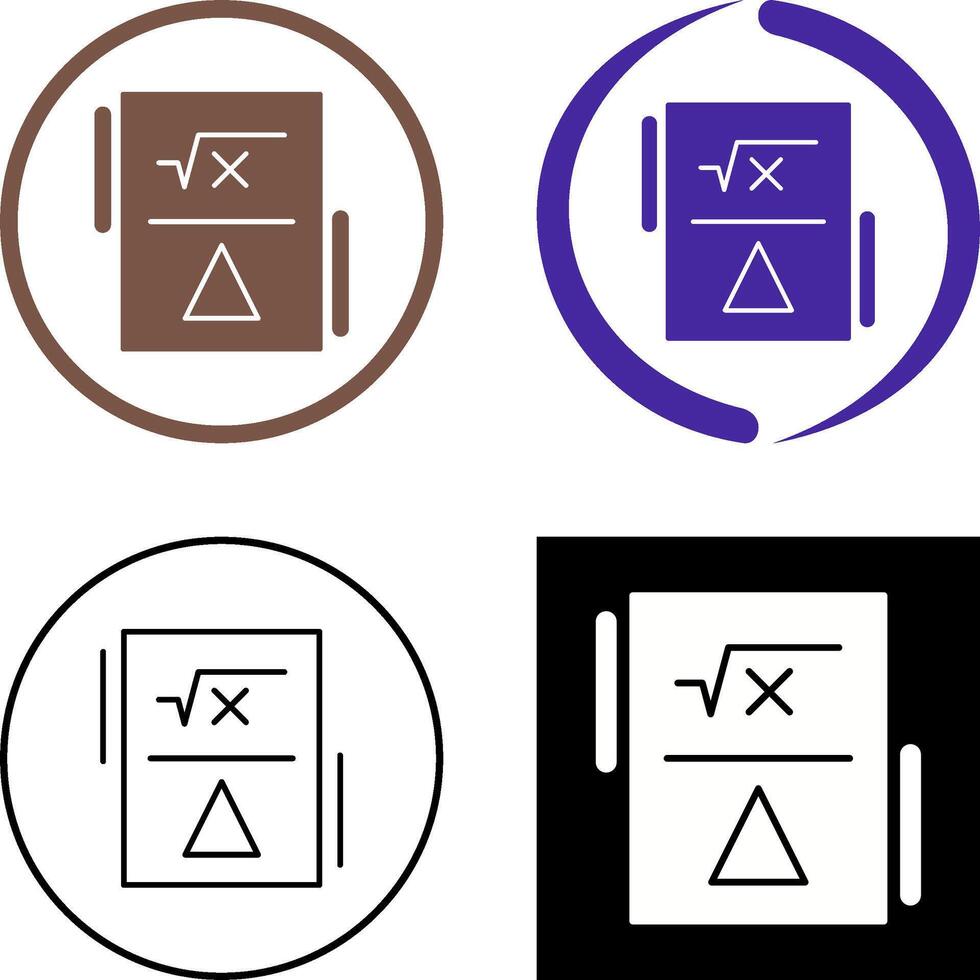 Formula Icon Design vector