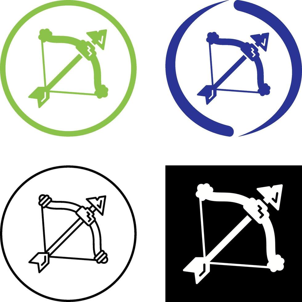 Crossbow Icon Design vector