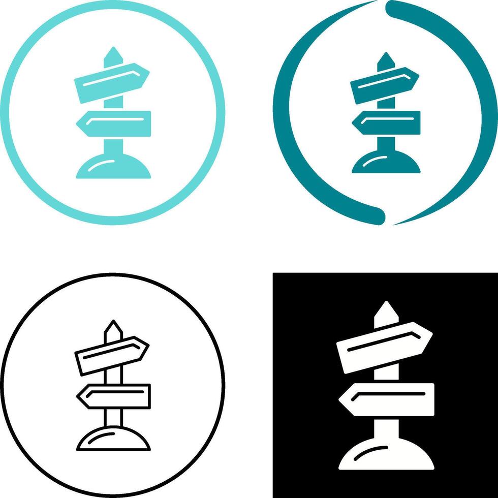 Road Sign Icon Design vector