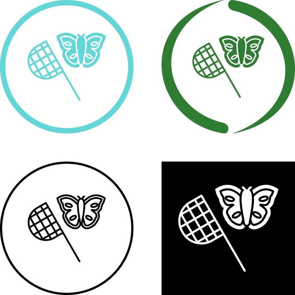 Butterfly Catcher Icon Design vector