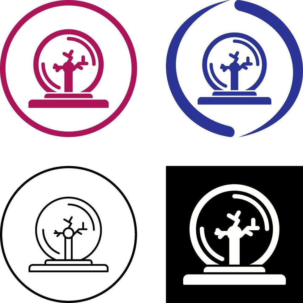 Plasma Ball Icon Design vector