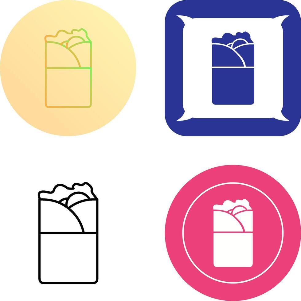 Kebab Icon Design vector