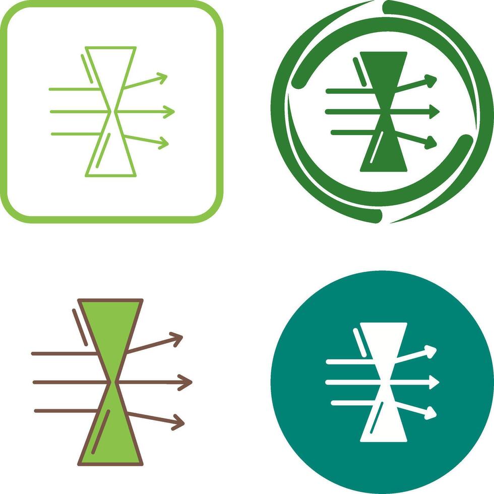 Dispersion Icon Design vector
