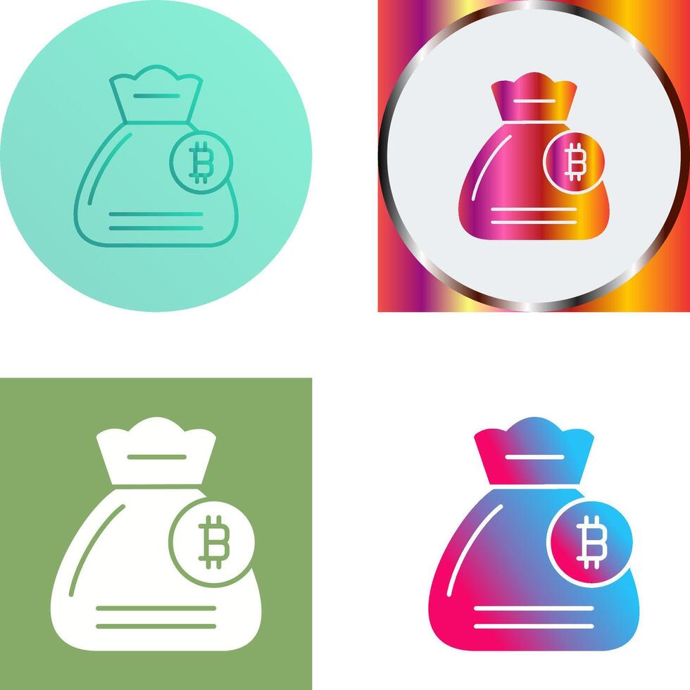 Money Bag Icon Design vector