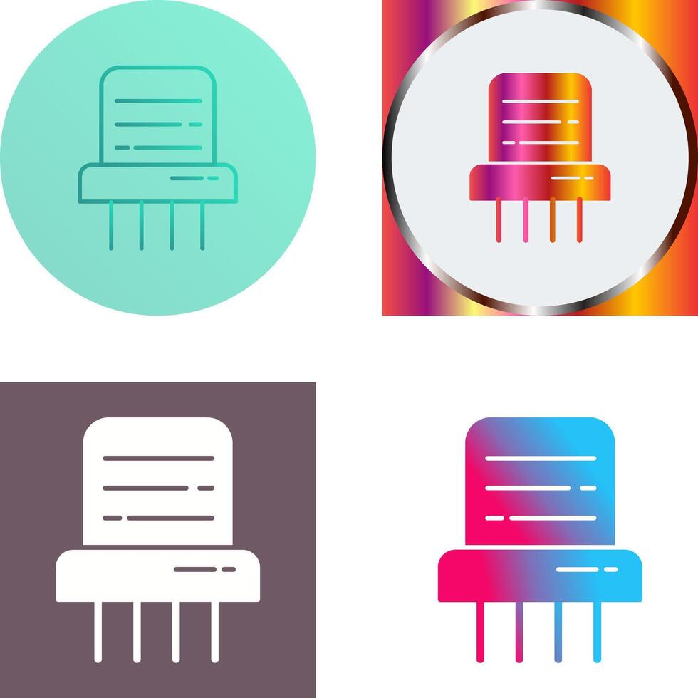 Paper Shredder Icon Design vector