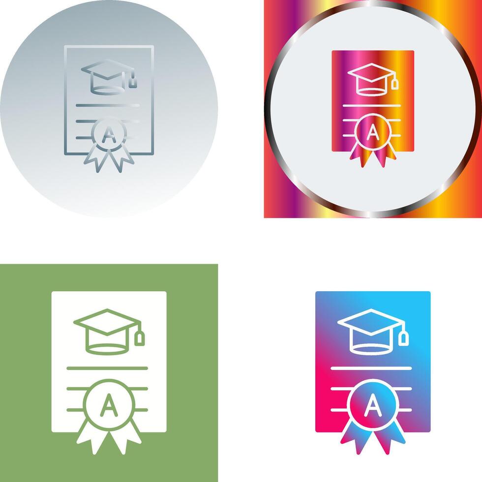 Report Card Icon Design vector