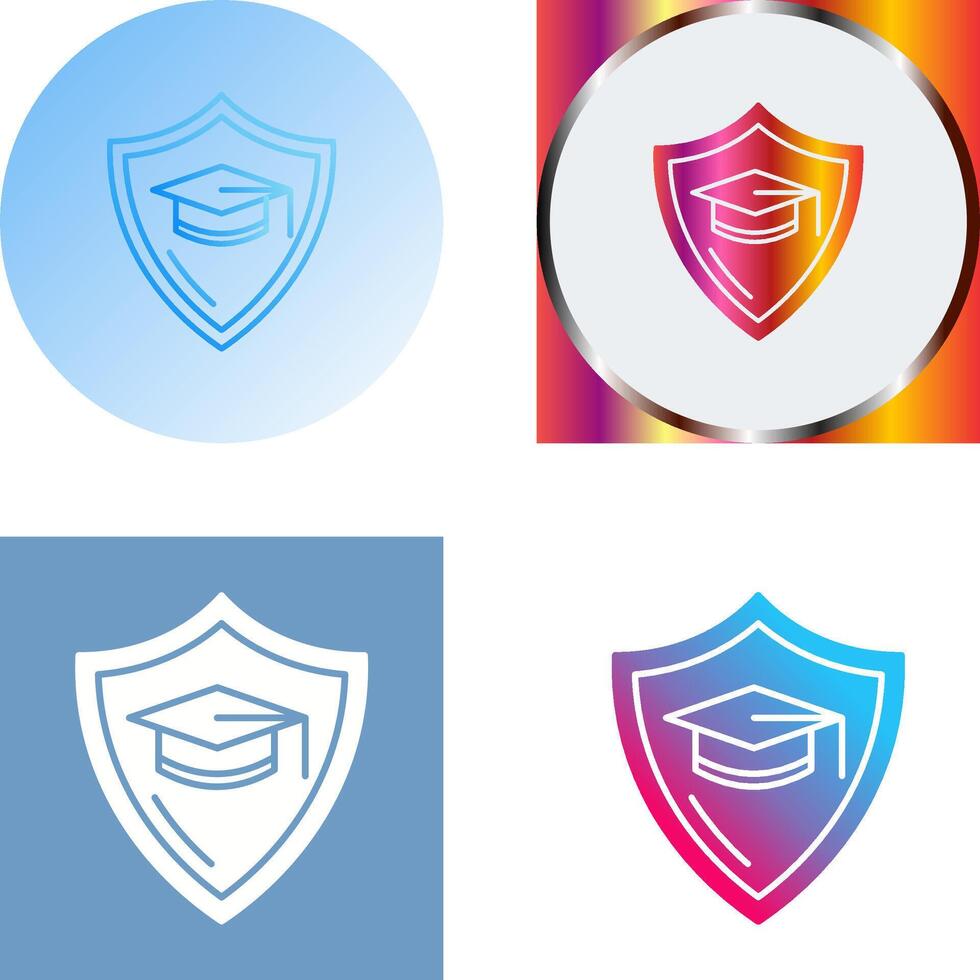 educación proteccion icono diseño vector