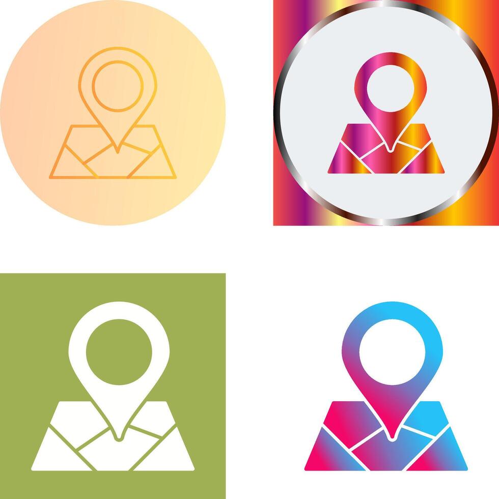 Map Icon Design vector