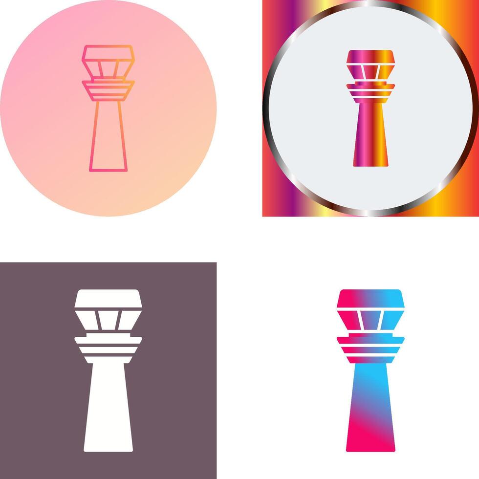 Control Tower Icon Design vector