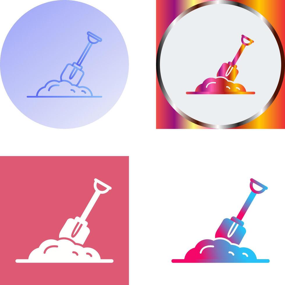Digging Icon Design vector