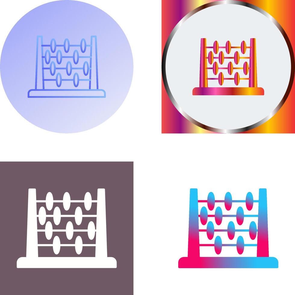 Abacus Icon Design vector