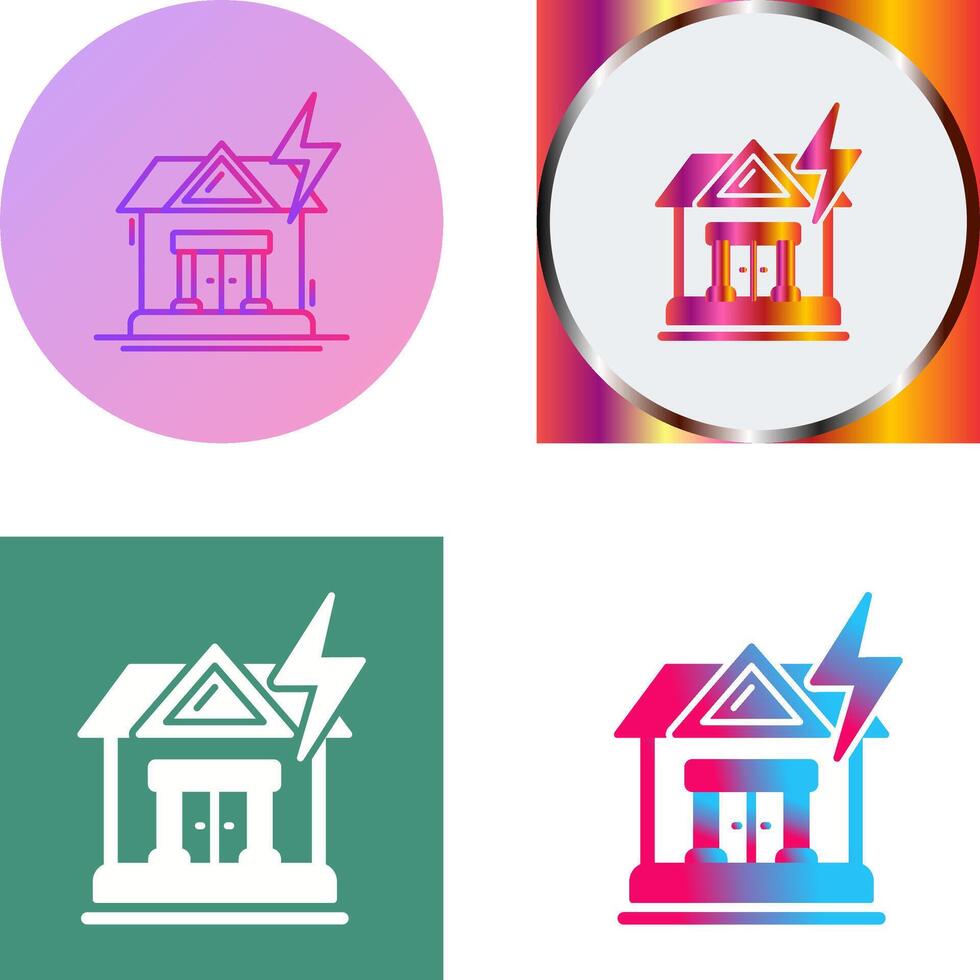 Natural Disaster Icon Design vector