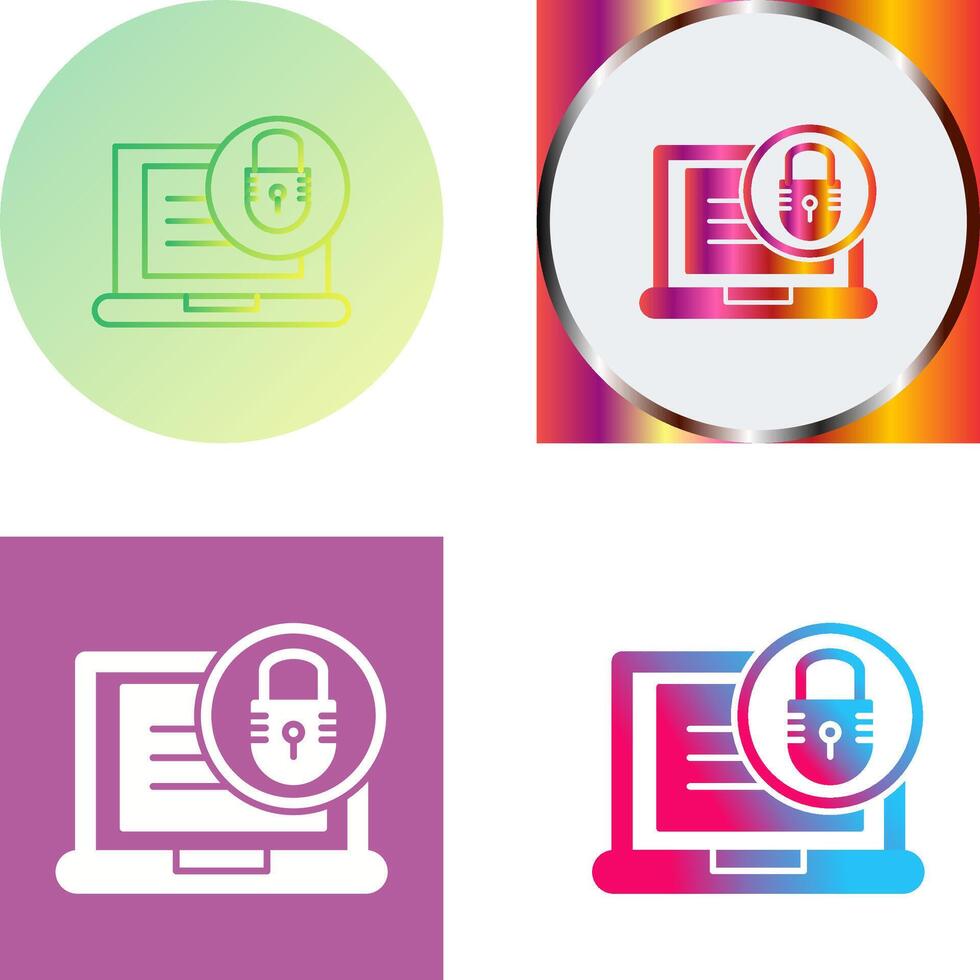 Padlock Icon Design vector