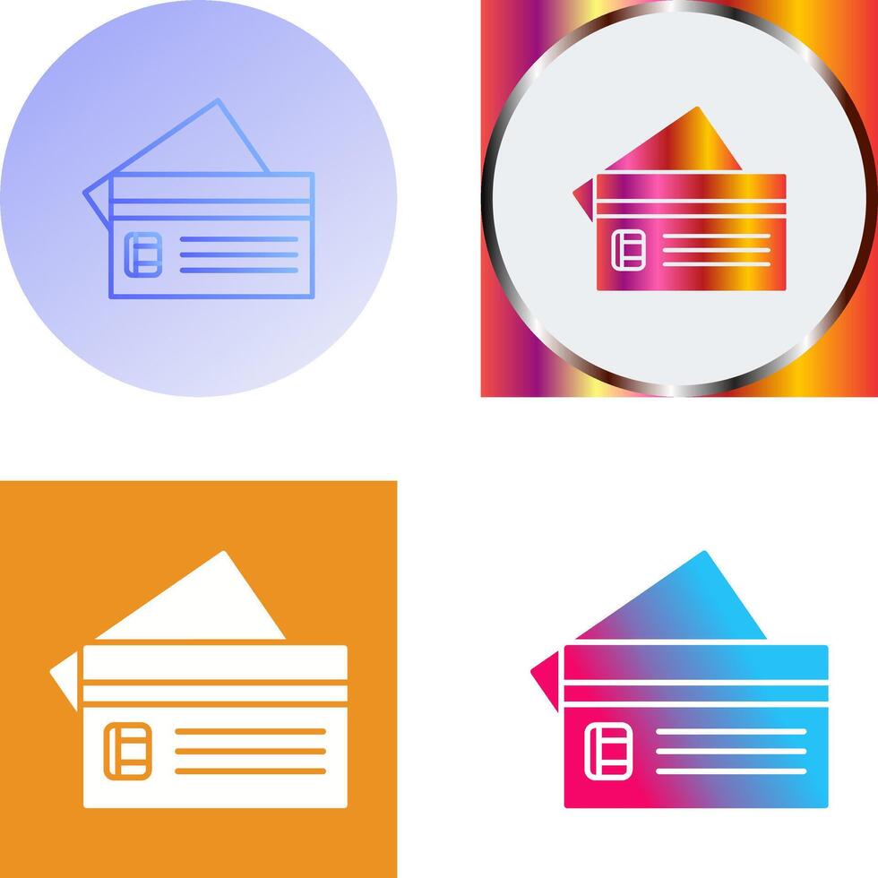 Credit Card Icon Design vector