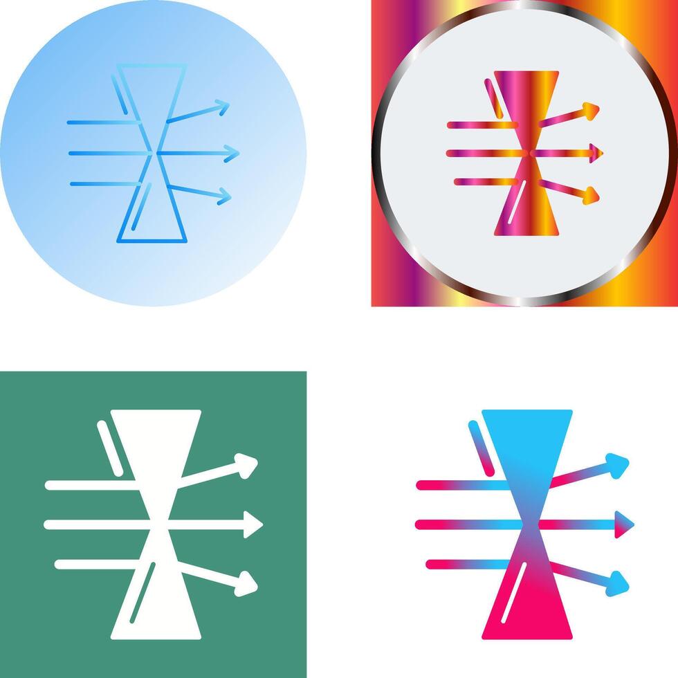 Dispersion Icon Design vector