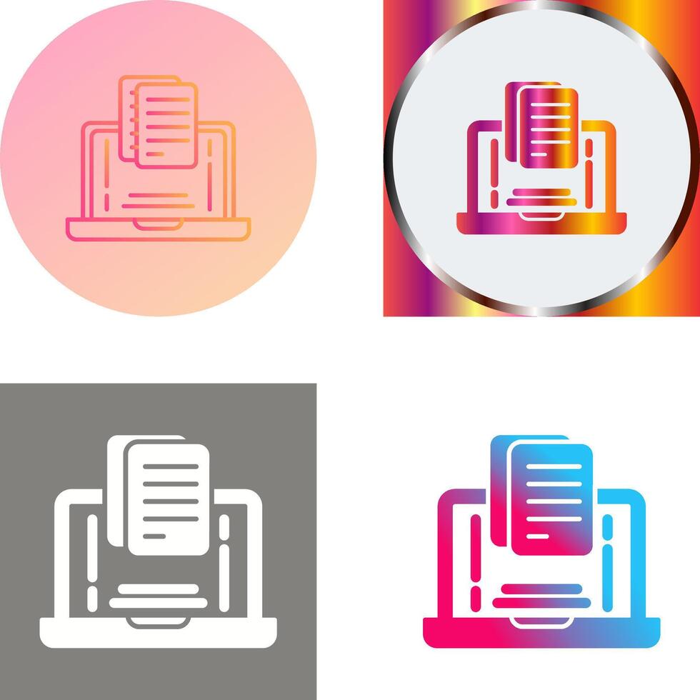 Document Icon Design vector
