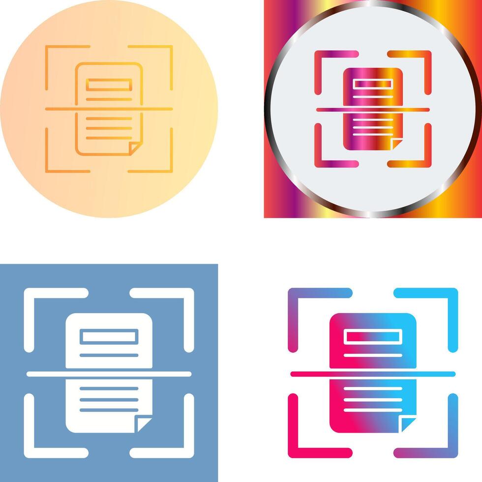 Scan Icon Design vector
