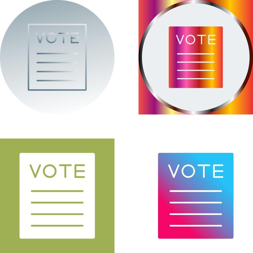 Vote Icon Design vector