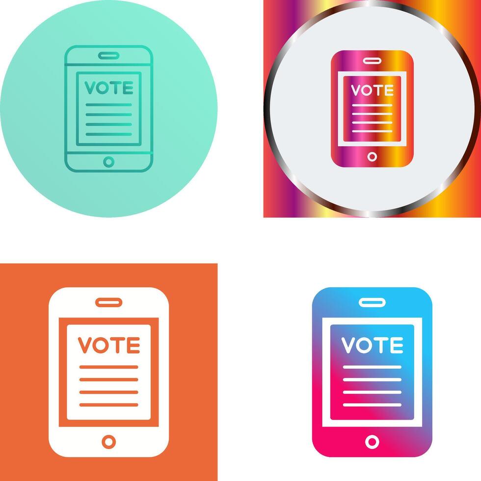 Vote Icon Design vector