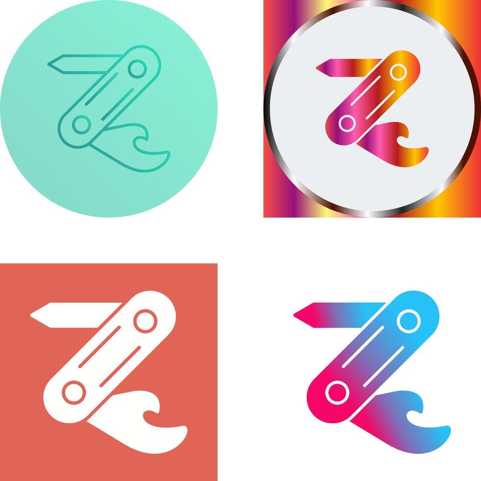 Swiss Army Knife Icon Design vector