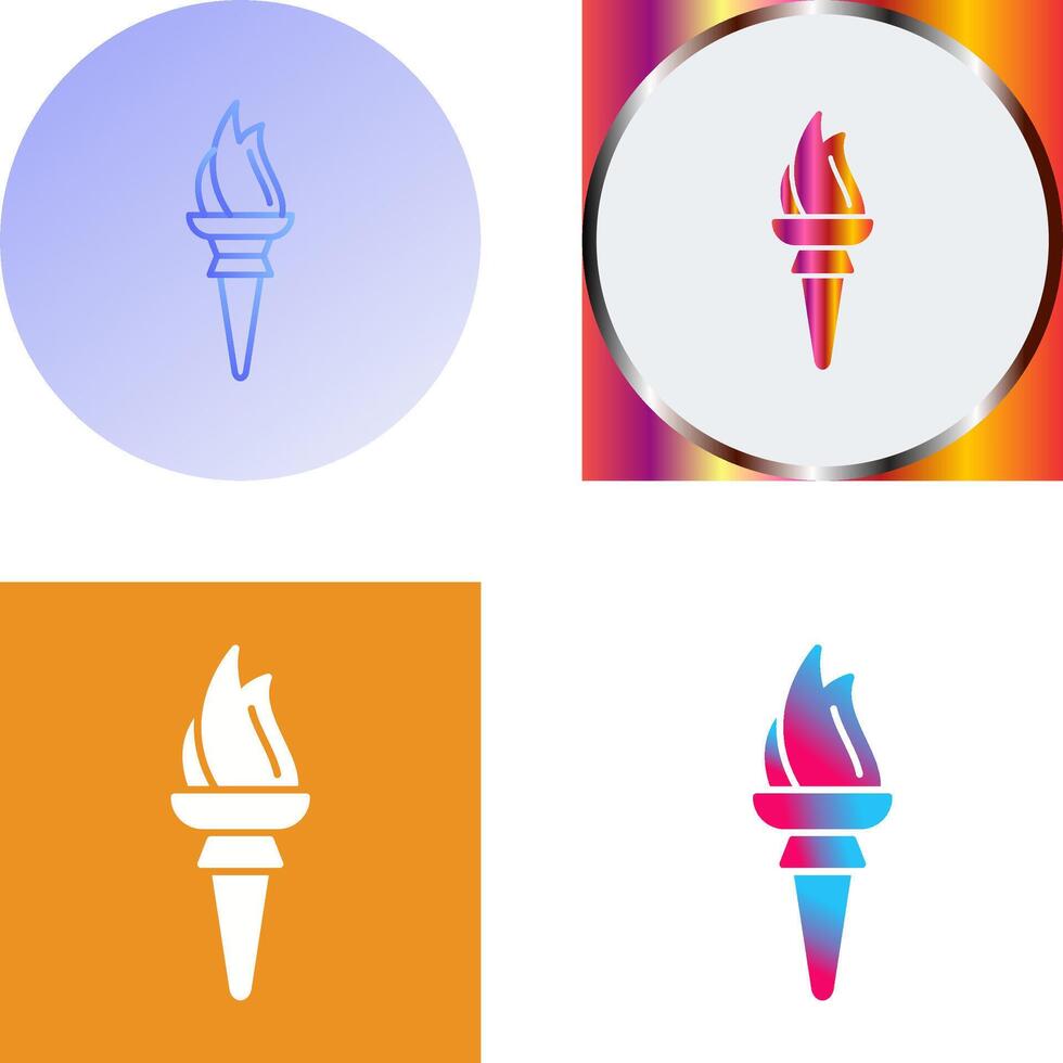 Torch Icon Design vector