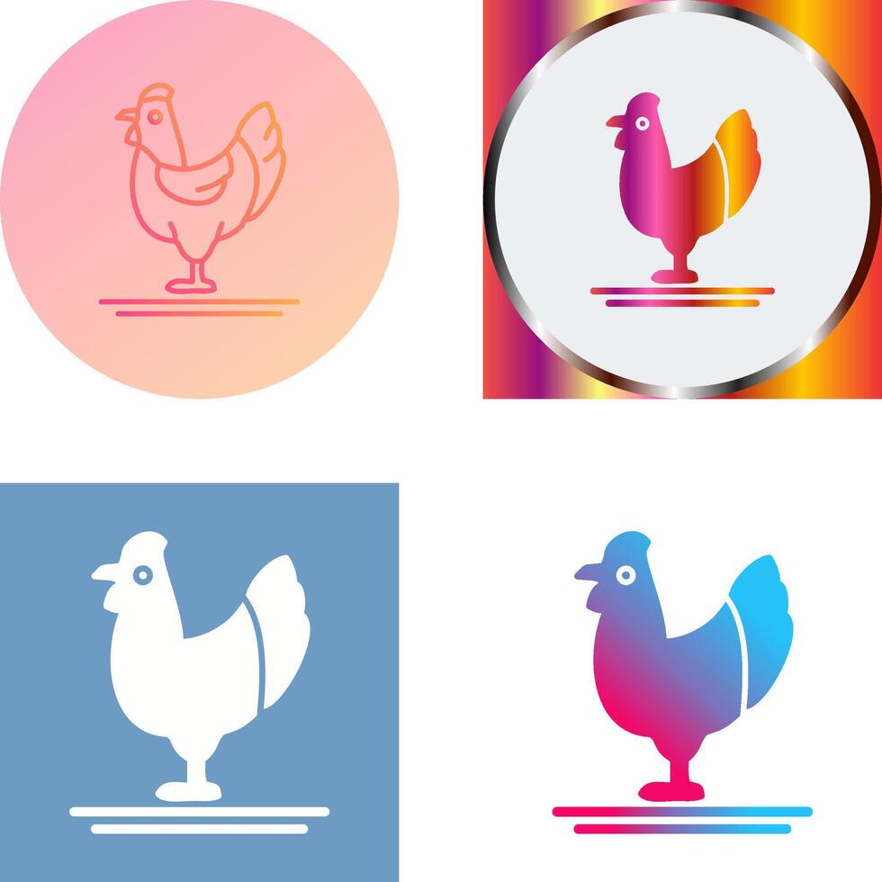Poultry Icon Design vector
