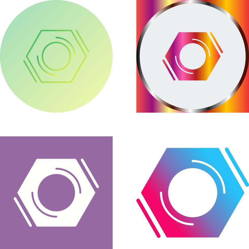 Nut Icon Design vector