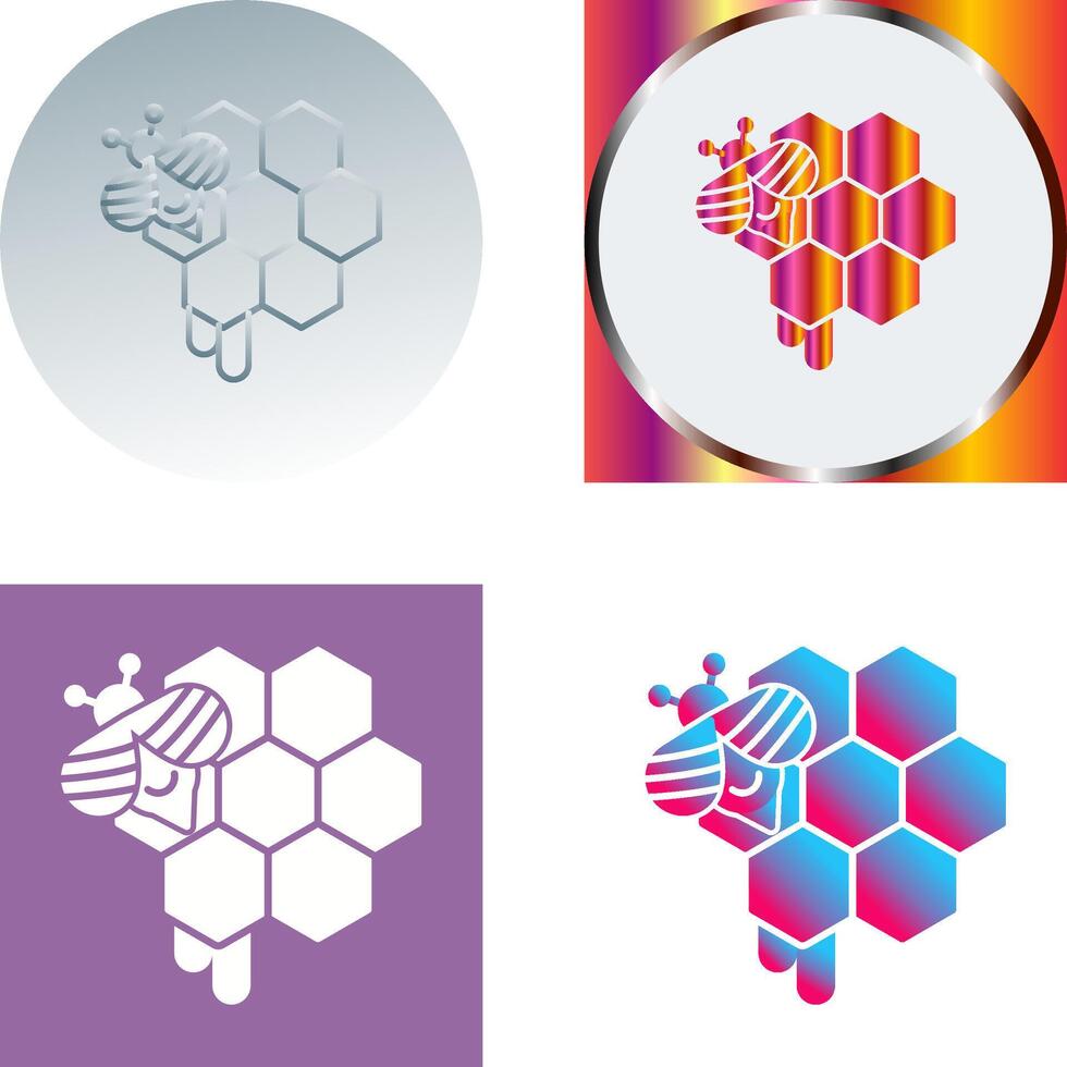 Honeycomb Icon Design vector