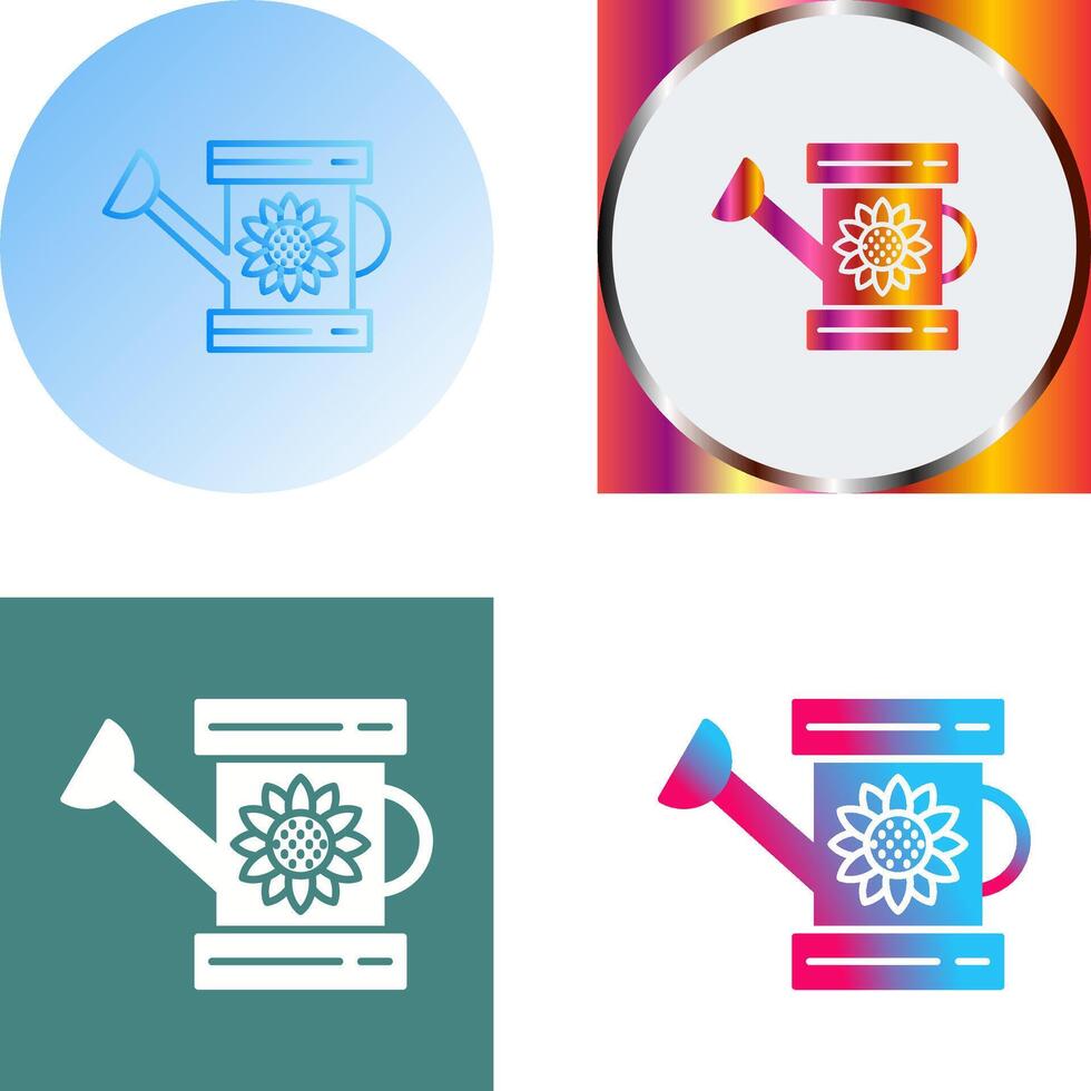 Watering Can Icon Design vector