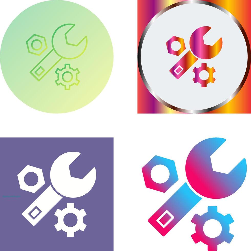 Wrench Icon Design vector