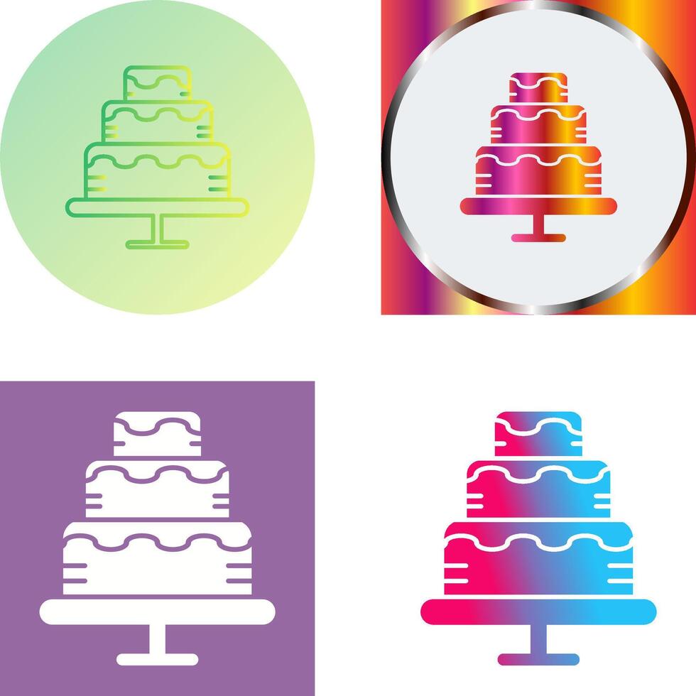 Cake Icon Design vector