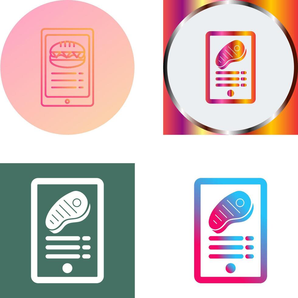 Online order Icon Design vector