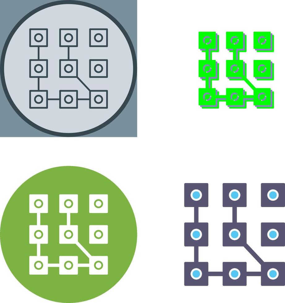 Pattern Icon Design vector