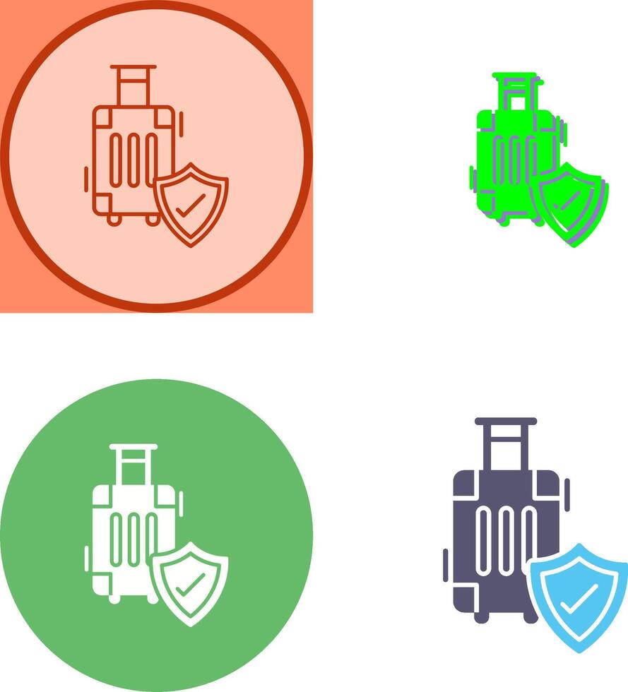 Travel Protection Icon Design vector