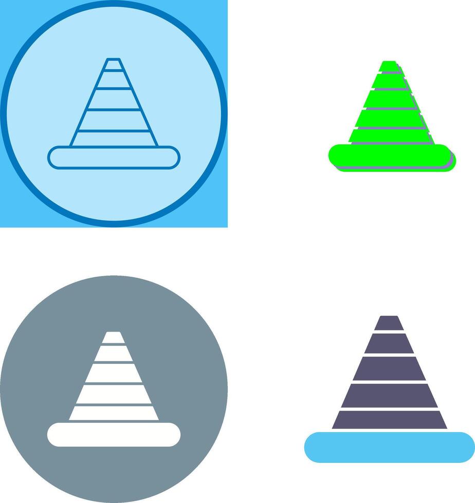 Traffic Cone Icon Design vector