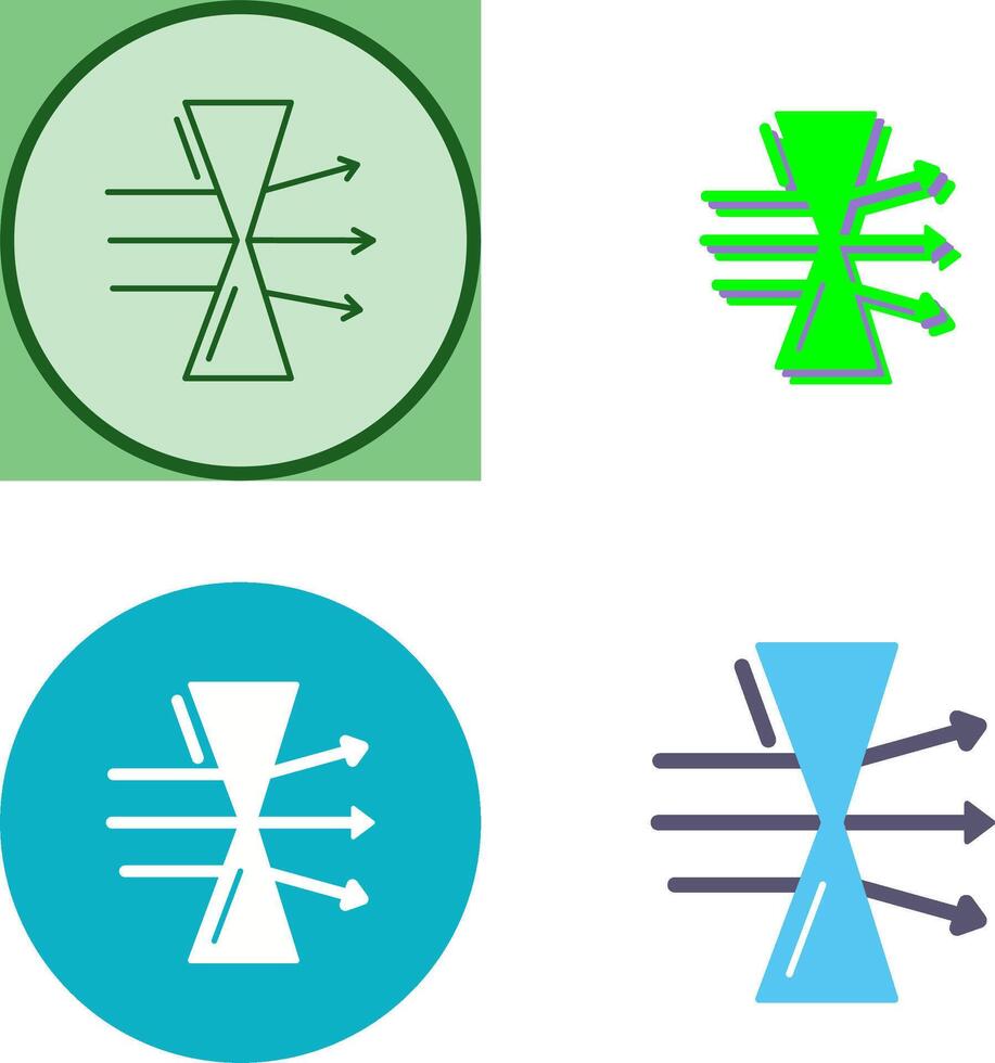 Dispersion Icon Design vector