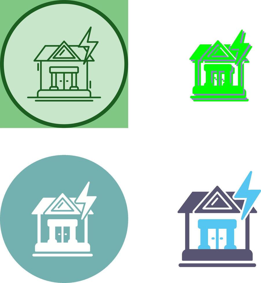 Natural Disaster Icon Design vector