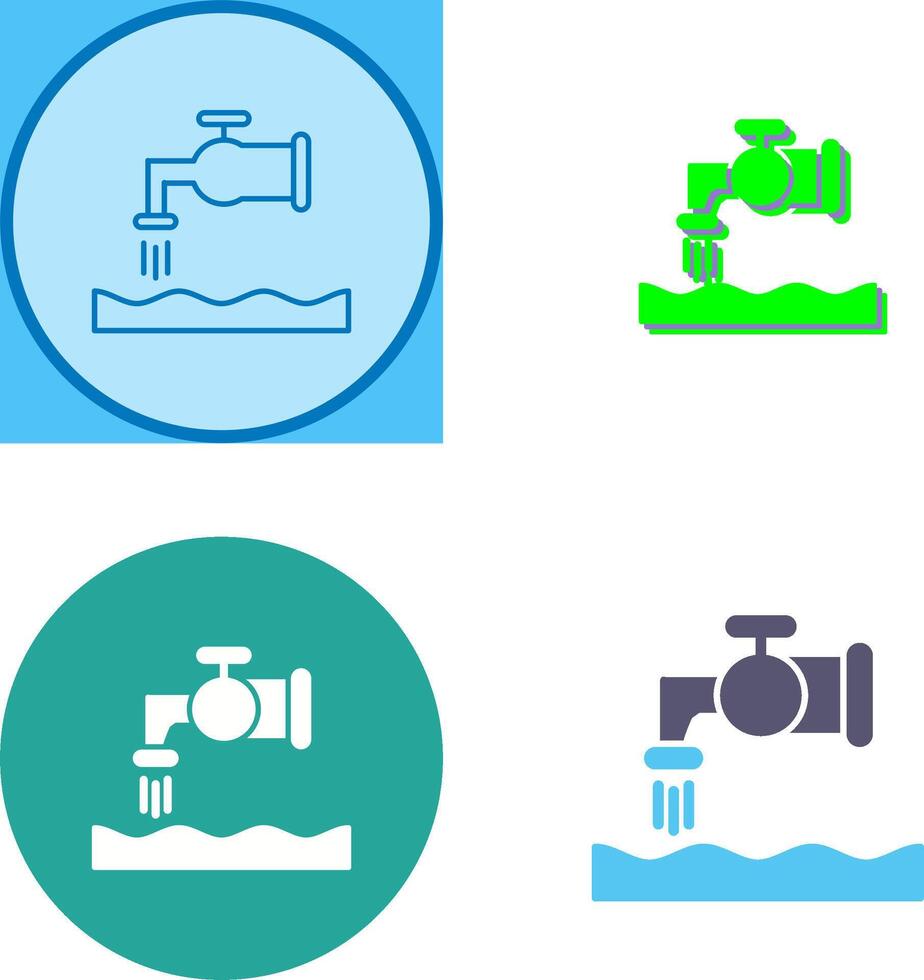 Water House Icon Design vector