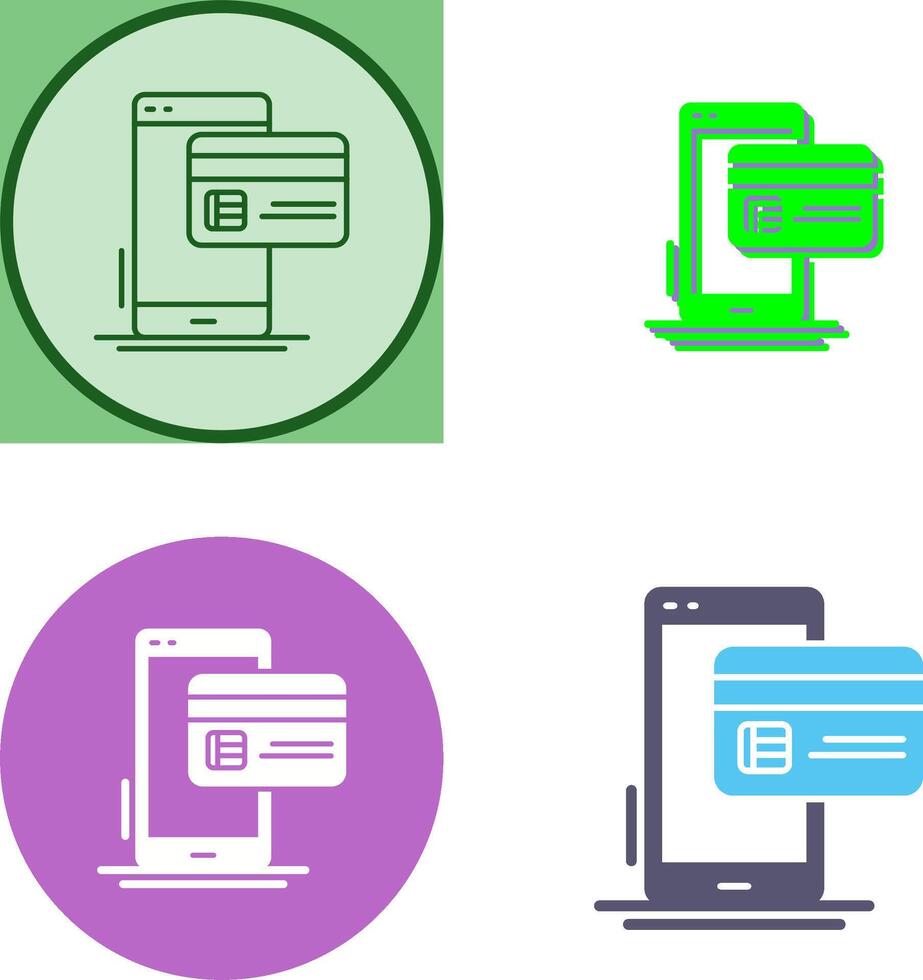 Cashless Payment Icon Design vector