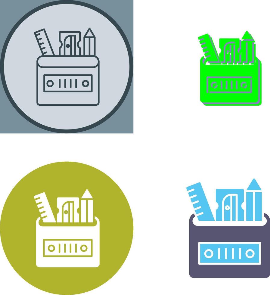 Stationery Icon Design vector
