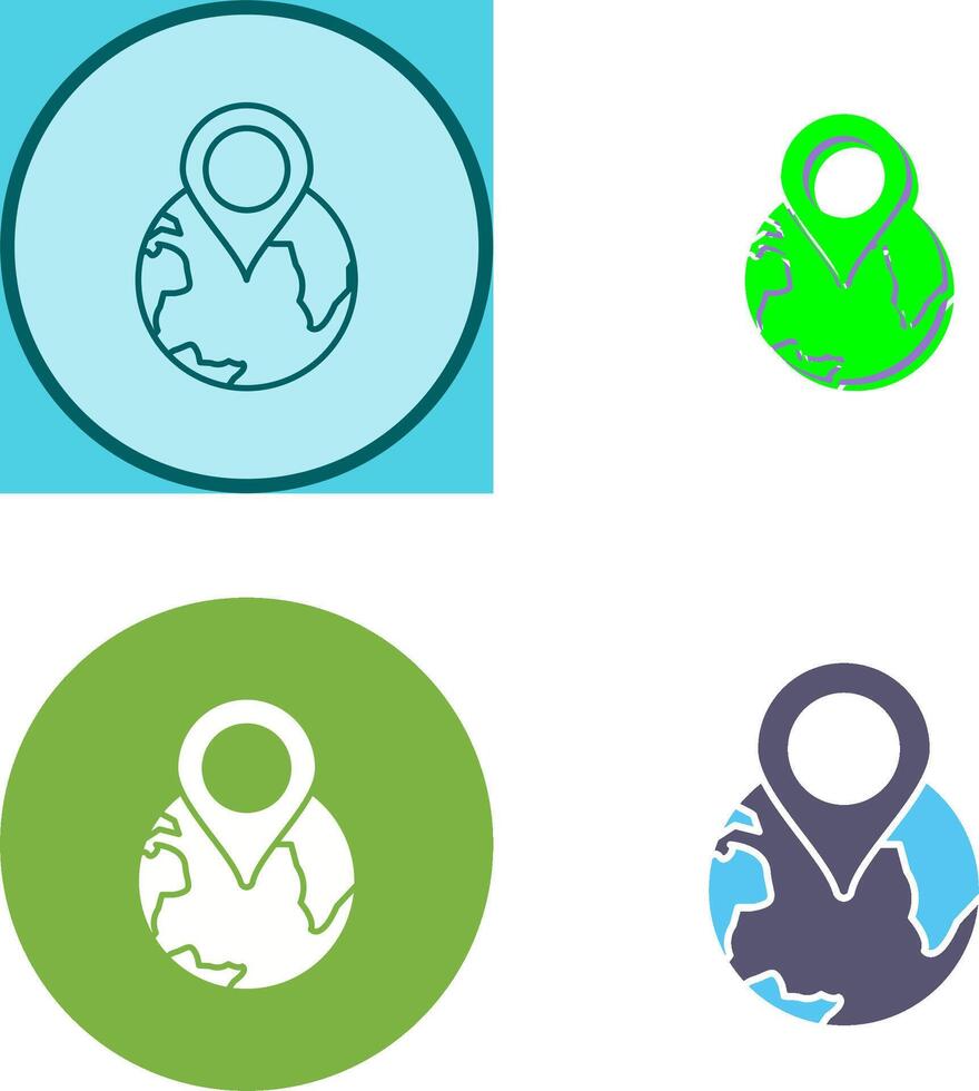 World tour Icon Design vector